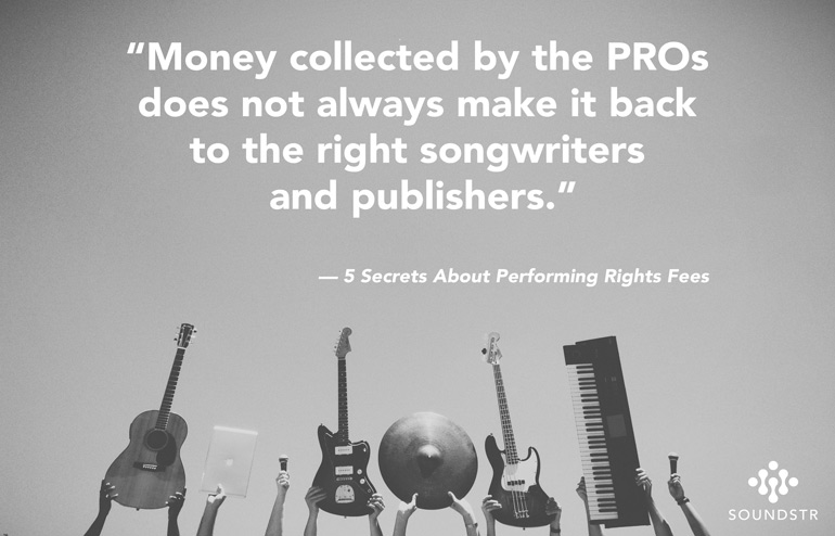 5 Secrets About Performing Rights Fees